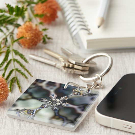 "Kaleidoscope Graphics No.1 Shifting Glass" Sleutelhanger (Voorkant Rechts)