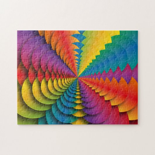 Kaleidoscope Jigzaag Puzzle Legpuzzel (Horizontaal)