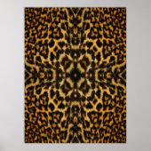 Kaleidoscope Leopard Fur Pattern poster (Voorkant)