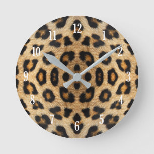 Kaleidoscope Leopard Fur Pattern Ronde Klok