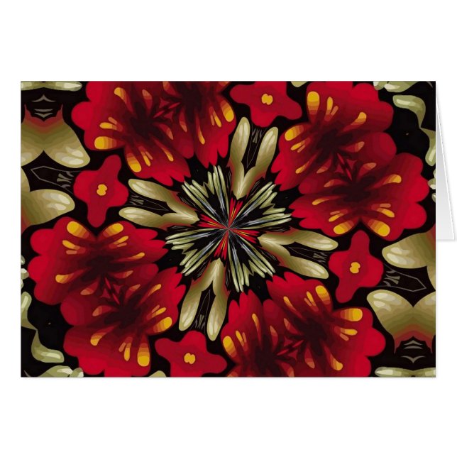 Kaleidoscope Mandala Rouge Tropical (Devant horizontal)