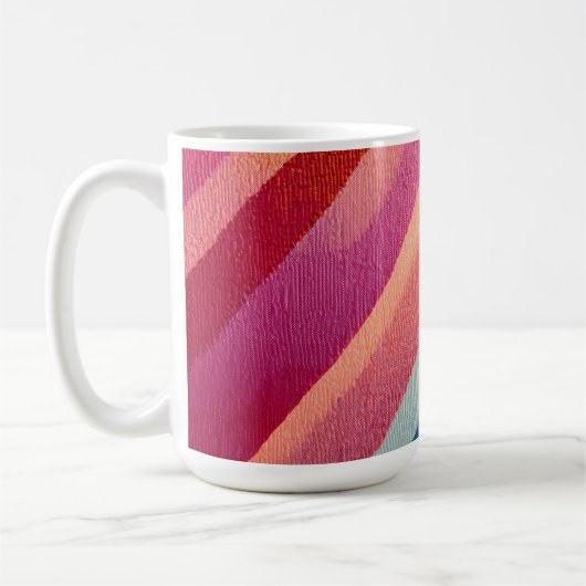 Kaleidoscope Morning – Geometric Abstract Mug (Gauche)