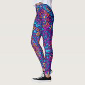 Kaleidoscope Paars Mandala Pattern Leggings (Links)
