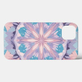 Kaleidoscope Pastel Kleuren iPhone Case (Achterkant (horizontaal))