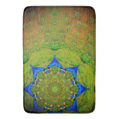 Kaleidoscope Peacock Bath Mat (Voorkant Verticaal)