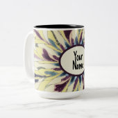 Kaléidoscope Personnalisé Design Café Mug (Devant gauche)