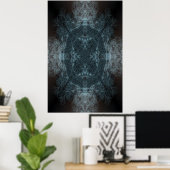 Kaleidoscope poster vertakkingspatroon (Thuiskantoor)