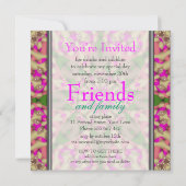 Kaleidoscope Star Birthday Party Uitnodiging (Achterkant)