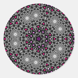 Kaleidoscope-stickers Ronde Sticker