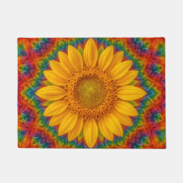 Kaleidoscope Sunflower  Deurmat