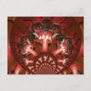 Kaleidoscope Tong Art Print Product aanpassen Briefkaart
