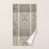 Kaleidoscope Tribal Cool géométrique Terre Abstrai (Serviette à main)