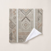 Kaleidoscope Tribal Cool géométrique Terre Abstrai (Gant de toilette)