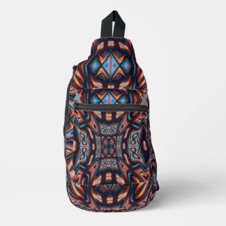 Kaleidoscope Visions Rustiek Sinaasappel 8 Sling B Bag