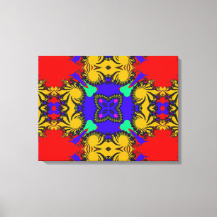 Kaleidoscope Wrapped Canvas Afdruk