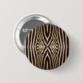 Kaleidoscope Zebra Fur Pattern Ronde Button 5,7 Cm (Voorkant /achterkant)