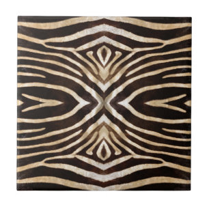 Kaleidoscope Zebra Fur Pattern Tegeltje