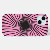 Kaleidoscope Zwart en Roze Ontwerp Case-Mate iPhone Case (Achterkant (horizontaal))