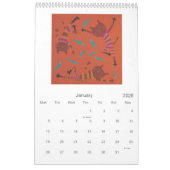 Kaleidoscopic Cat Calendar Kalender (Jan 2026)