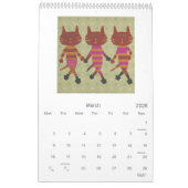 Kaleidoscopic Cat Calendar Kalender (Mar 2026)
