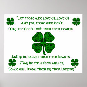 Kaleidoscopic Irish Blessing 4 Poster