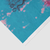 Kaleidoscopic Karen Blowing Bubble Gum Decoupage Tissuepapier (Detail)