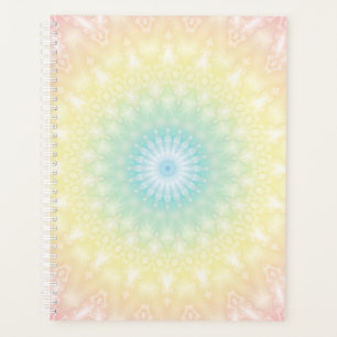 Kaleidoscopic summer circle mosaic print pastel
