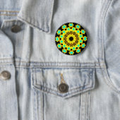 Kaleidoscopisch 110714(5) ronde button 5,7 cm (In situ)