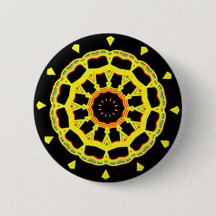 Kaleidoscopisch 110714(7) ronde button 5,7 cm