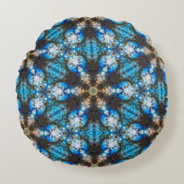 Kaleidoscopisch labradoriet "in het ruwe" rond kussen