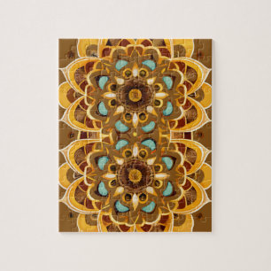 Kaleidoscopisch Mandala Legpuzzel