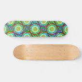 Kaleidoscopisch patroon Moderne Abstracte kunst kl Skateboard (Horizontaal)