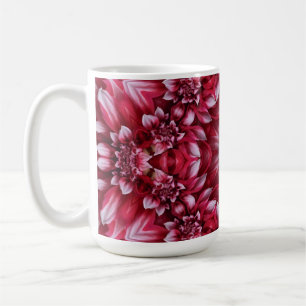 Kaleidoscopische Crimson Dahlia Koffiemok