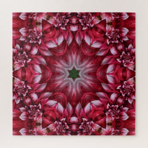 Kaleidoscopische Crimson Dahlia Legpuzzel