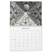 Kaleidoscopische fractals, een kalender 2026 (Mar 2027)
