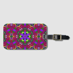 Kaleidoscopische harten - Harten schilderen kaleid Bagagelabel