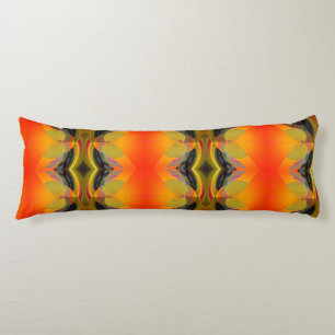 Kaleidoscopische Oranje  Lichaamskussen