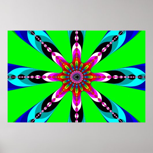 Kaleidozone - Fractal Poster (Voorkant)