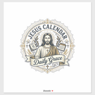 Kalendar van Jezus Dagelijkse Genade Jezus Kalenda Sticker
