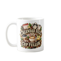 Kalendar Volle Kop Volle Kantoor Koffie