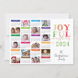 Kalender 2019 Foto Collage Holiday Greeting Feestdagenkaart