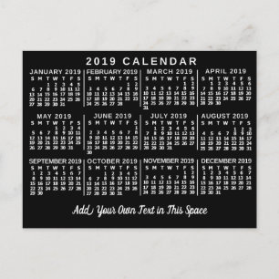 Kalender 2019 (zie beschrijving voor nieuwe versie briefkaart