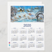 kalender 2020 feestdagenkaart (Voorkant / Achterkant)