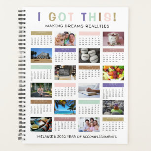 Kalender 2020 Ik kreeg deze doelen Gepersonaliseer Planner
