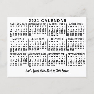 Kalender 2021 (zie beschrijving voor nieuwe versie briefkaart