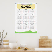 Kalender 2022 Poster - Maandag begint (Keuken)