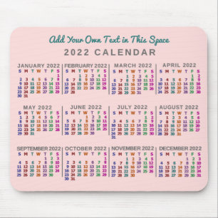 Kalender 2022 (zie beschrijving voor nieuwe versie muismat