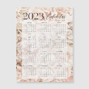 kalender 2023 roze floral