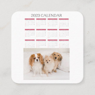 kalender 2023 schattige honden klantenkaartje
