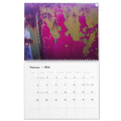 Kalender 2024 - Abstracte kleur textuur (Feb 2026)